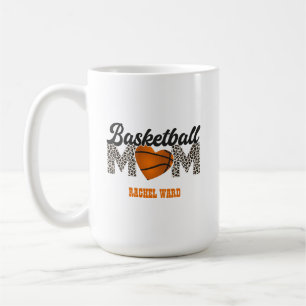 Basketboll Mugg, fram- och baksida, annan design f Kaffemugg