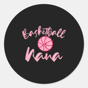 Basketboll nana söt mamma farmor sport mormor runt klistermärke