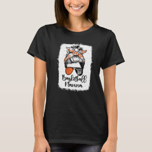 Basketboll Nanna Vintage Leopard Rufsylta Blekad T Shirt