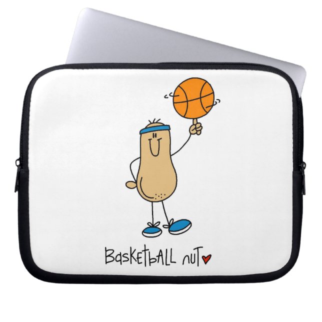 Basketboll Nöt T-shirts och presenter Laptop Fodral (Framsidan)