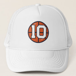Basketboll Nummer 10 Truckerhatt Sportstil Keps
