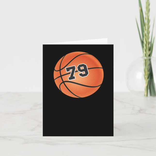 Basketboll Nummer 79  Kort (Framsida)
