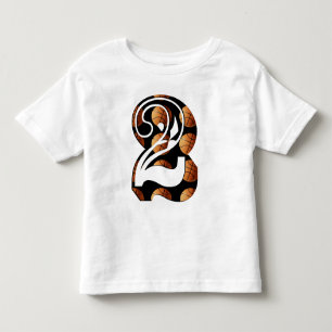 Basketboll nummer två, Bild Logotyp. T Shirt