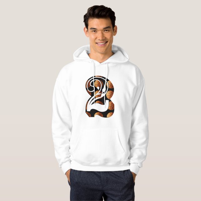 Basketboll nummer två, Logotyp, Hoodie (Hel framsida)