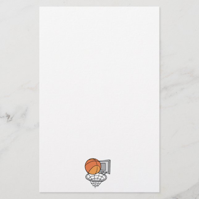 basketboll och nätvektorgrafik brevpapper (Framsida)