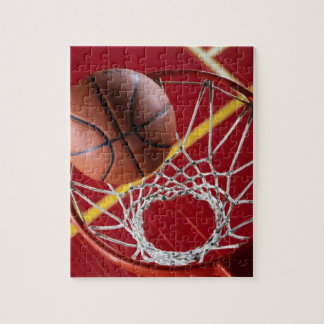 Basketboll och Net Photo Puzzle Pussel