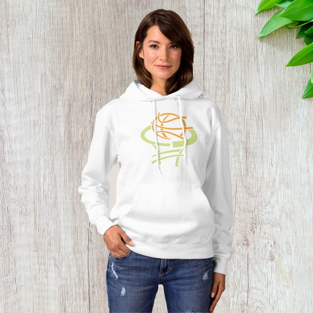 Basketboll och Net Womens Hoodie T Shirt (Skapare uppladdad)