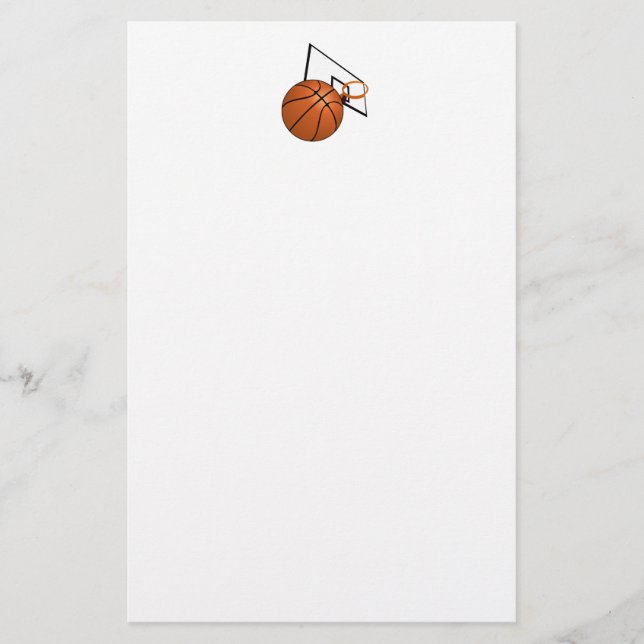 Basketboll och Ring Brevpapper (Framsida)