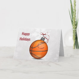 basketboll ornament Julhälsningar Helgkort
