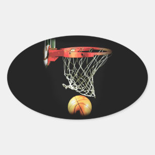 Basketboll Ovalt Klistermärke