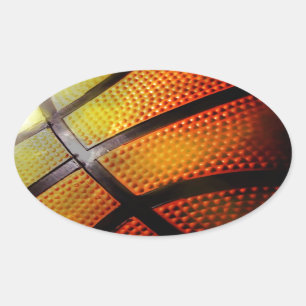 Basketboll Ovalt Klistermärke