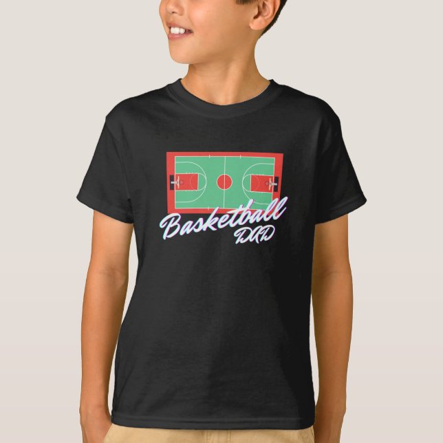 Basketboll Pappa 3 T Shirt (Framsida)
