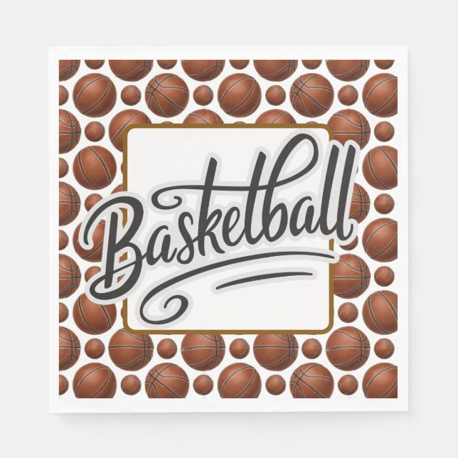 Basketboll  pappersservett (Framsidan)