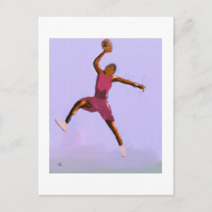Basketboll Play Art Vykort