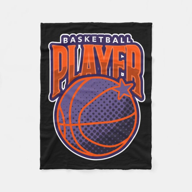 Basketboll Player 6 Fleecefilt (Framsidan)