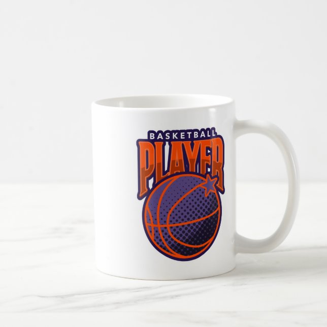 Basketboll Player 6 Kaffemugg (Höger)