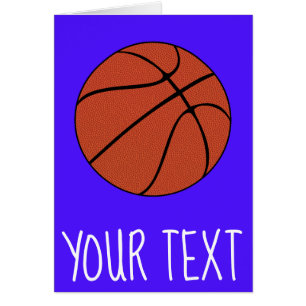 Basketboll Player/Coach Anpassningsbar Text och Fä Hälsningskort