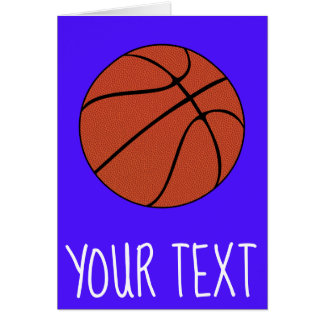 Basketboll Player/Coach Anpassningsbar Text och Fä Hälsningskort