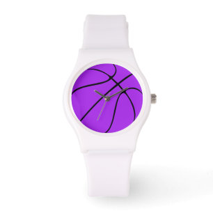 Basketboll Player/Coach Lila Team Färg Sports Armbandsur