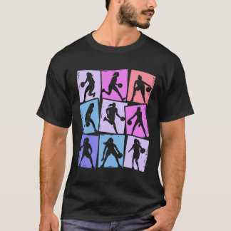 Basketboll Player Kids Women Girls T-Shirt