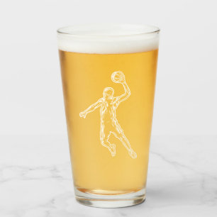 Basketboll Player Slam dunk Light Design Glaskopp