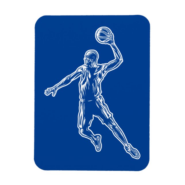 Basketboll Player Slam dunk Light Design Magnet (Vertikal)