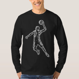Basketboll Player Slam dunk Light Design T Shirt