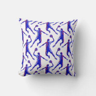 Basketboll Player Slam dunk, Red and Blue Design Kudde