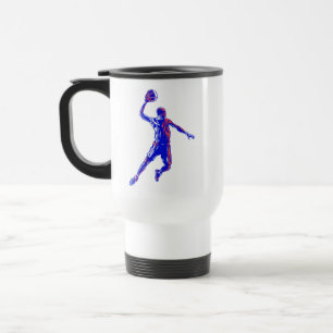 Basketboll Player Slam dunk, Red and Blue Design Resemugg