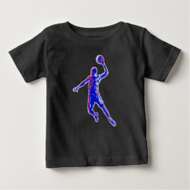 Basketboll Player Slam dunk, Red and Blue Design T Shirt