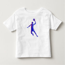 Basketboll Player Slam dunk, Red and Blue Design T Shirt