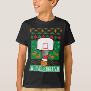 Basketboll Player Ugly jul Sweater Jingle Ba T Shirt
