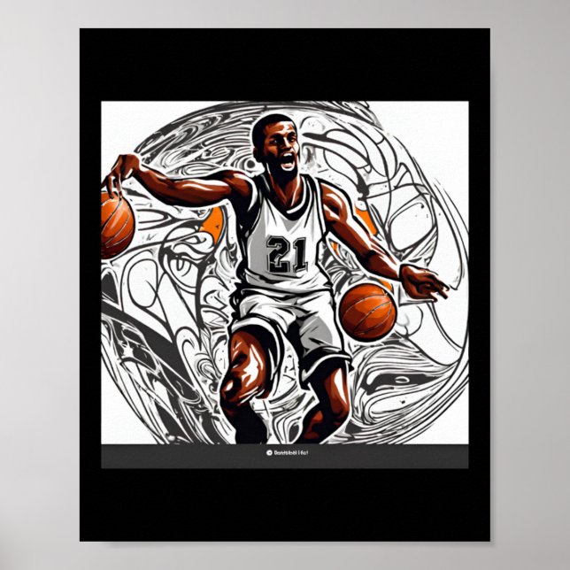 Basketboll Poster (Framsidan)
