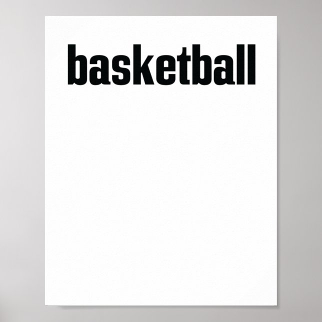 Basketboll Poster (Framsidan)