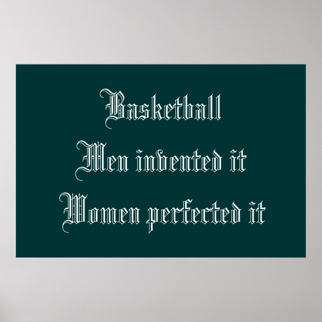 Basketboll Poster (Framsidan)