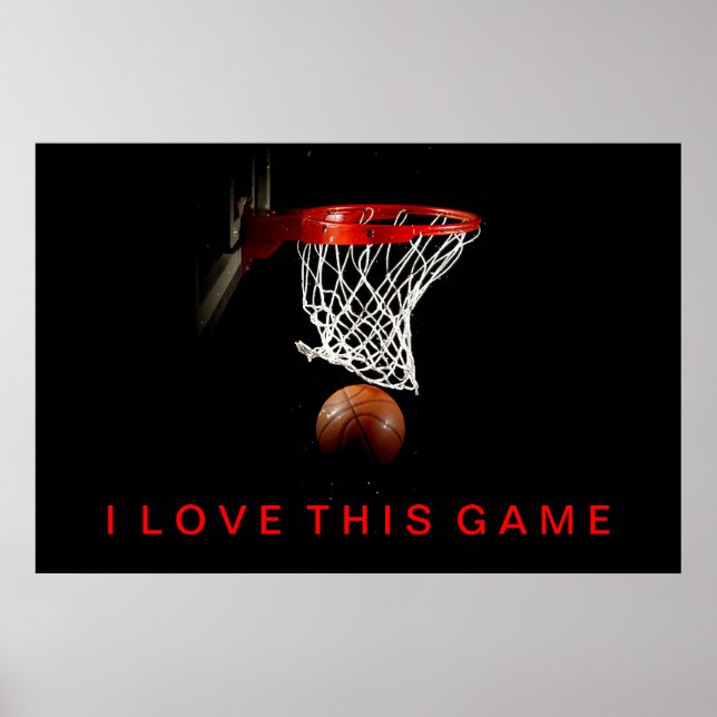 Basketboll Poster i Kärlek den här matchen (Framsidan)