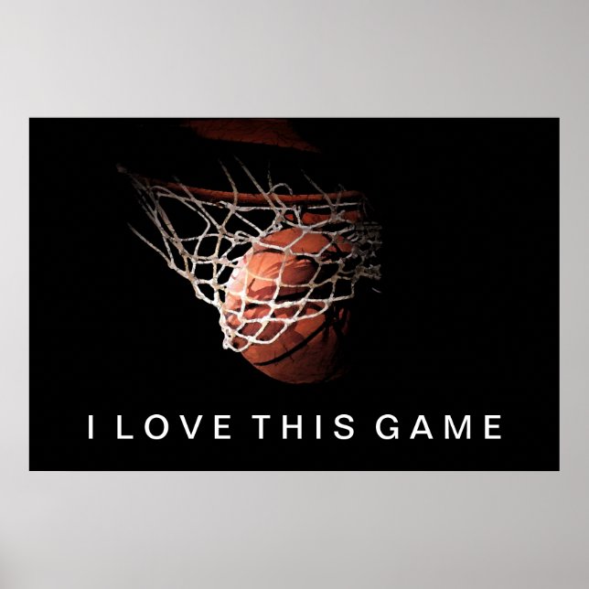Basketboll Poster i Kärlek den här matchen (Framsidan)