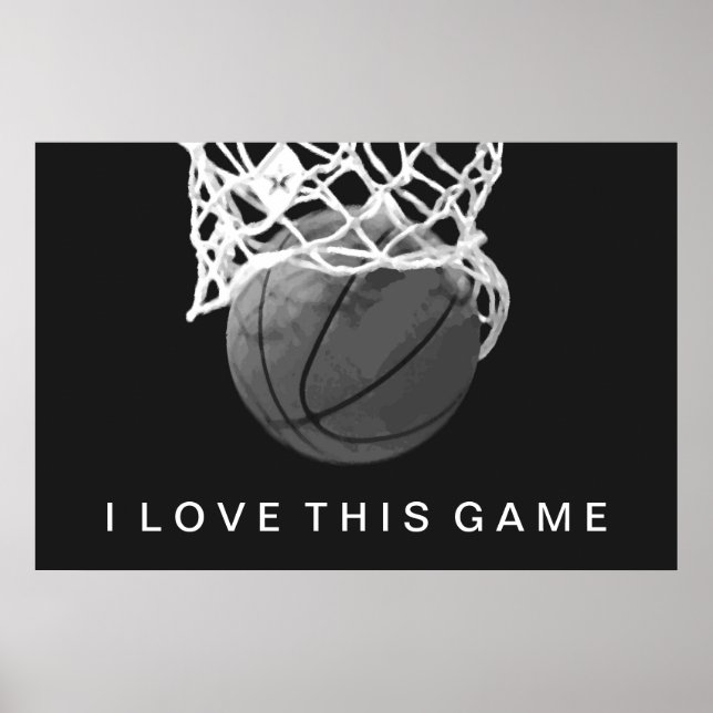 Basketboll Poster i Kärlek den här matchen (Framsidan)
