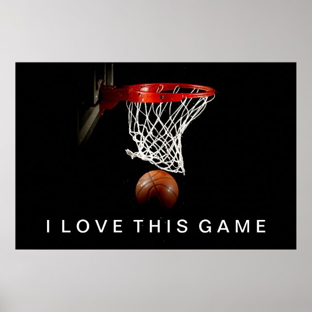 Basketboll Poster i Kärlek den här matchen (Framsidan)