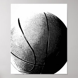 Basketboll Poster svartvita sportar Skriv ut