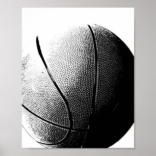 Basketboll Poster svartvita sportar Skriv ut