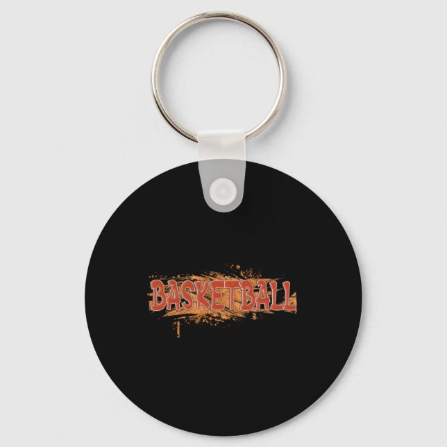 Basketboll Premium Nyckelring (Framsida)