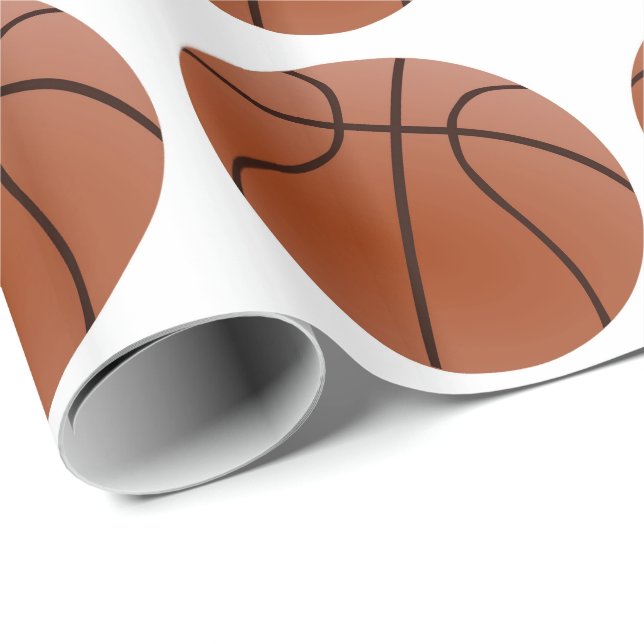 Basketboll Presentpapper (Rullad Hörn)