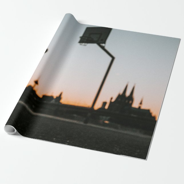 Basketboll Presentpapper (Utrullad)