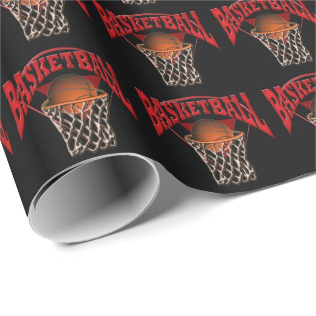 Basketboll Presentpapper (Rullad Hörn)