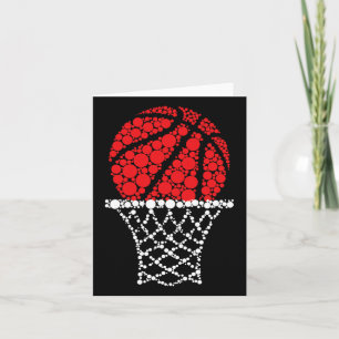 Basketboll prickar Glad prick dag för barn Man Kvi Kort