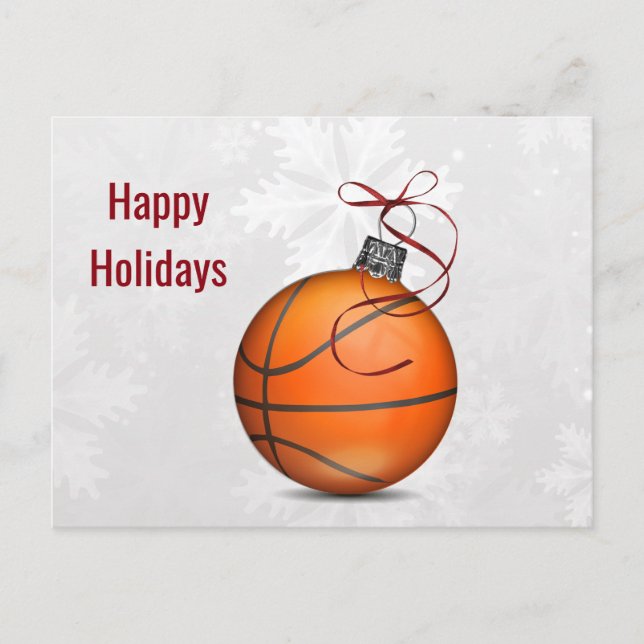 basketboll prydnad Julkort Helg Vykort (Framsida)