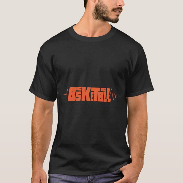 Basketboll - pulsslag 9 t shirt (Framsida)