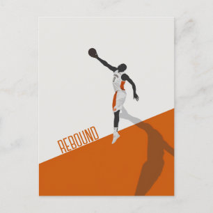 Basketboll Rebound Vykort