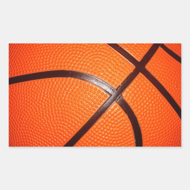 Basketboll Rektangulärt Klistermärke (Framsida)